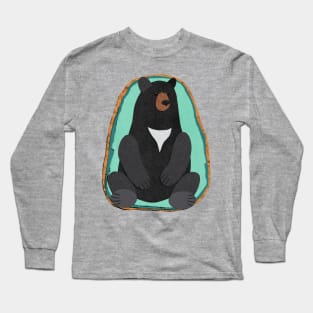 Paper craft black bear Long Sleeve T-Shirt